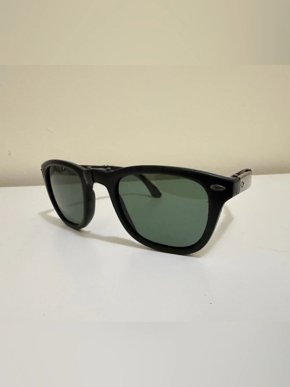 Ray Ban Bausch Lomb Vintage Sunglasses Wayfarer Folding Black Matte